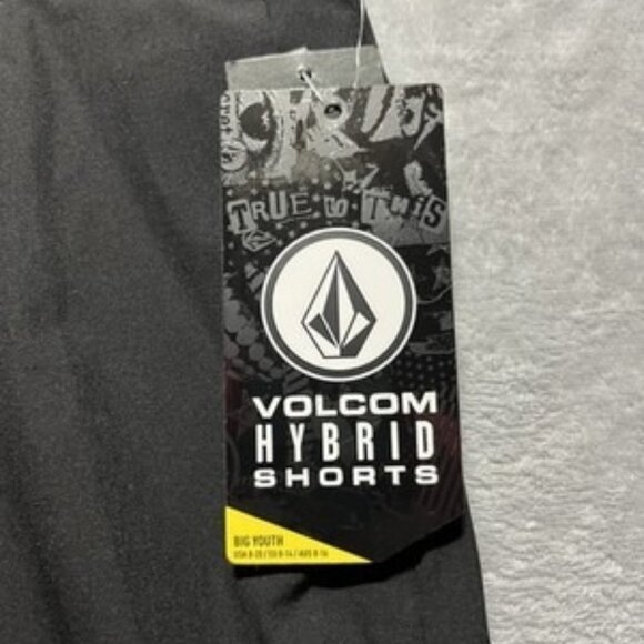 NWT Boy's Frickin Cross Shred Static Black Volcom Hybrid Shorts Size 26 Medium - Picture 3 of 6